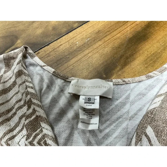 Corey Lynn Calter Cream and Brown Jumpsuit with Wide-Leg Design - Picture 10 of 16